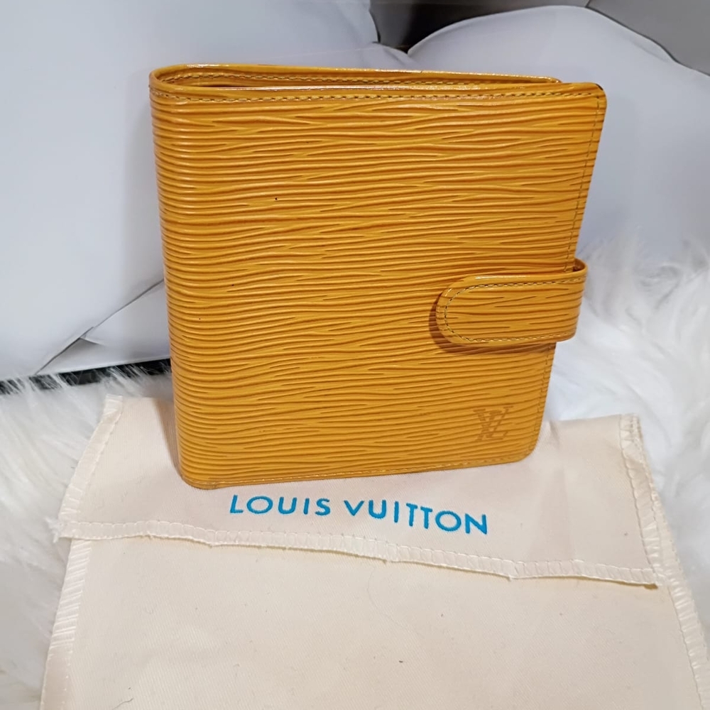 Louis Vuitton Yellow Wallet Epi Leather